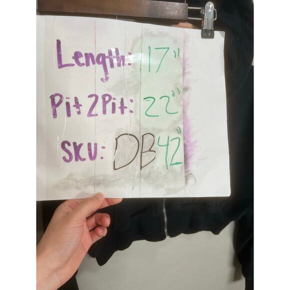 Women Aeropostale Black Crop Top Hoodie Sz S Y2K 2000s Grunge Emo Dark Fairy - Picture 4 of 10